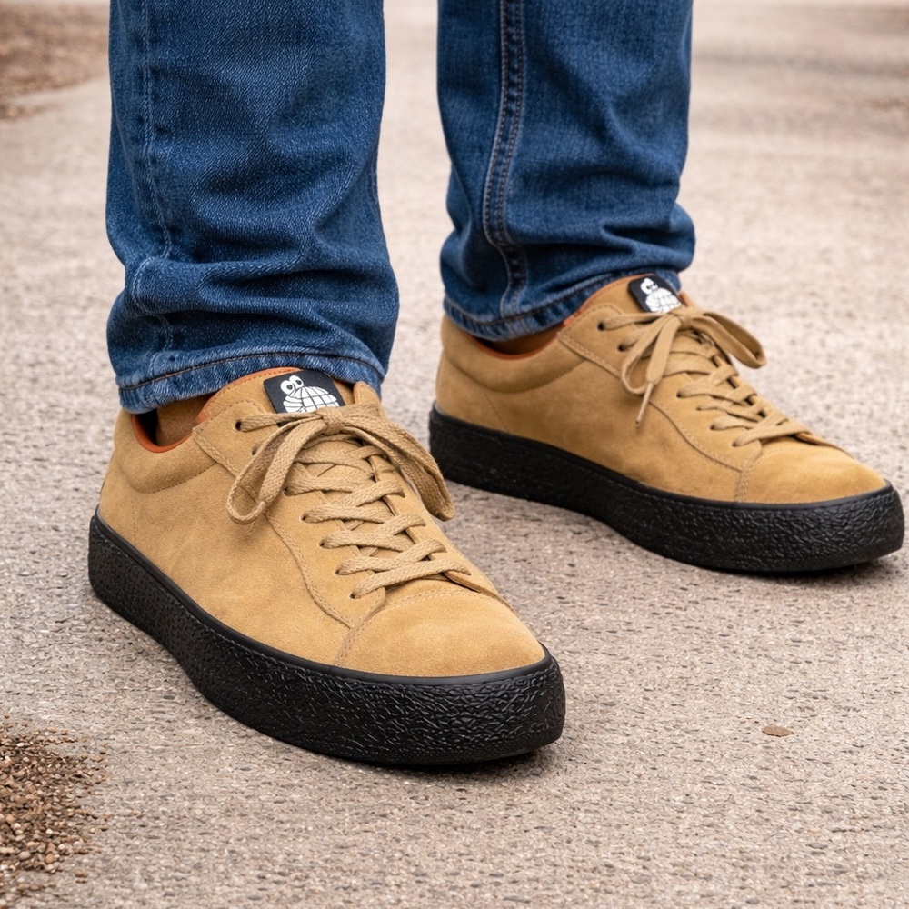 Last Resort AB Men’s VM002 Suede Lo Skate Shoe. Sand/Black Size 10.5 VGG